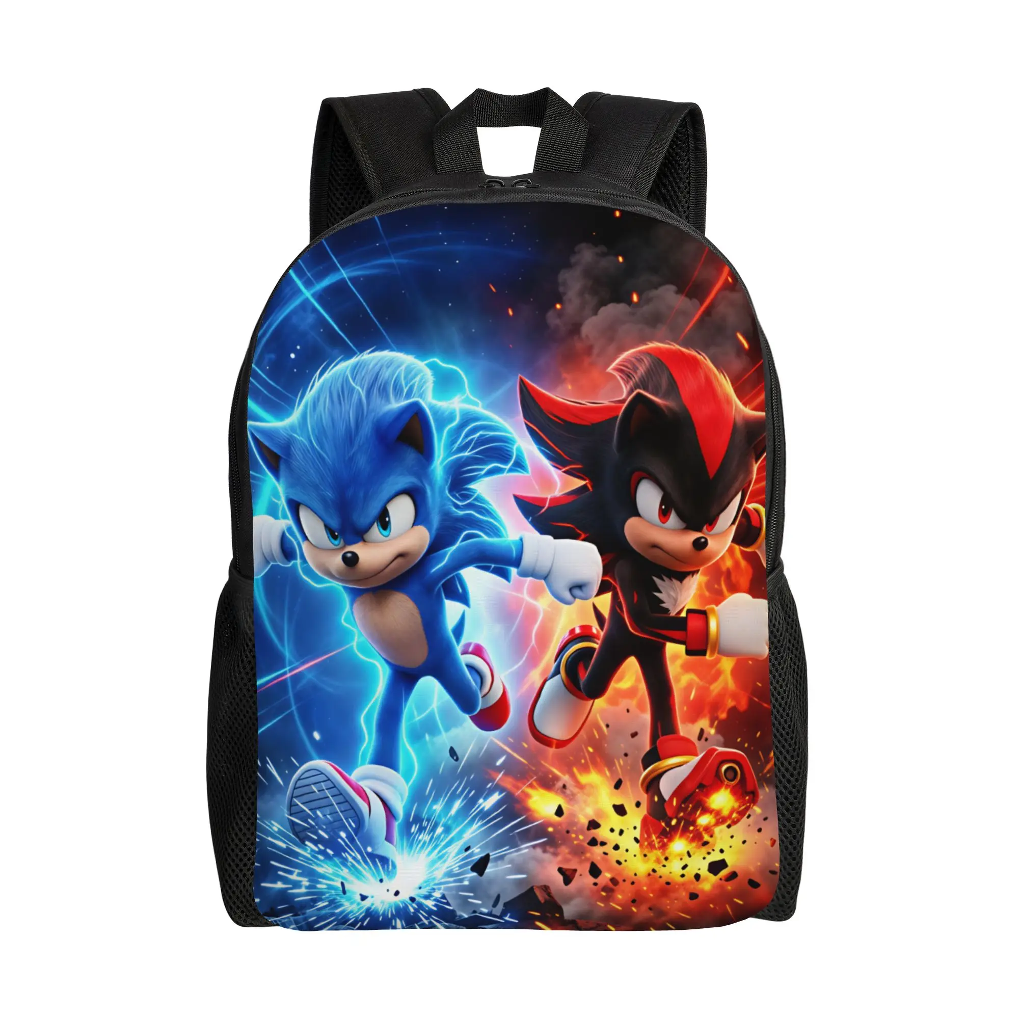 Sonices Cartoon Backpack  Student Polyester Sport Backpacks Lightweight Kawaii School Bags Rucksack