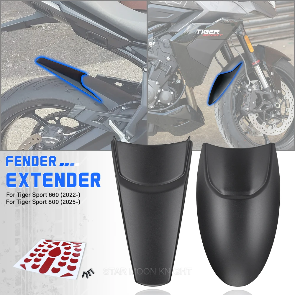 Motorcycle Lengthen Front Fender Rear And Front Wheel Extension Fender Mudguard Splash Guard For Tiger Sport 660 Sport800