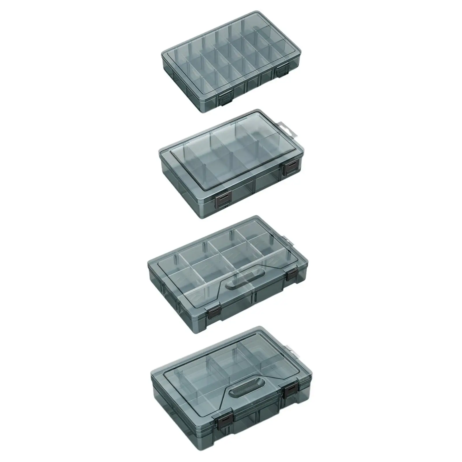 Organizador de tornillos, contenedor de almacenamiento de piezas pequeñas con tapa, cajones, caja de herramientas de organización, caja de almacenamiento de Hardware para pernos y clavos