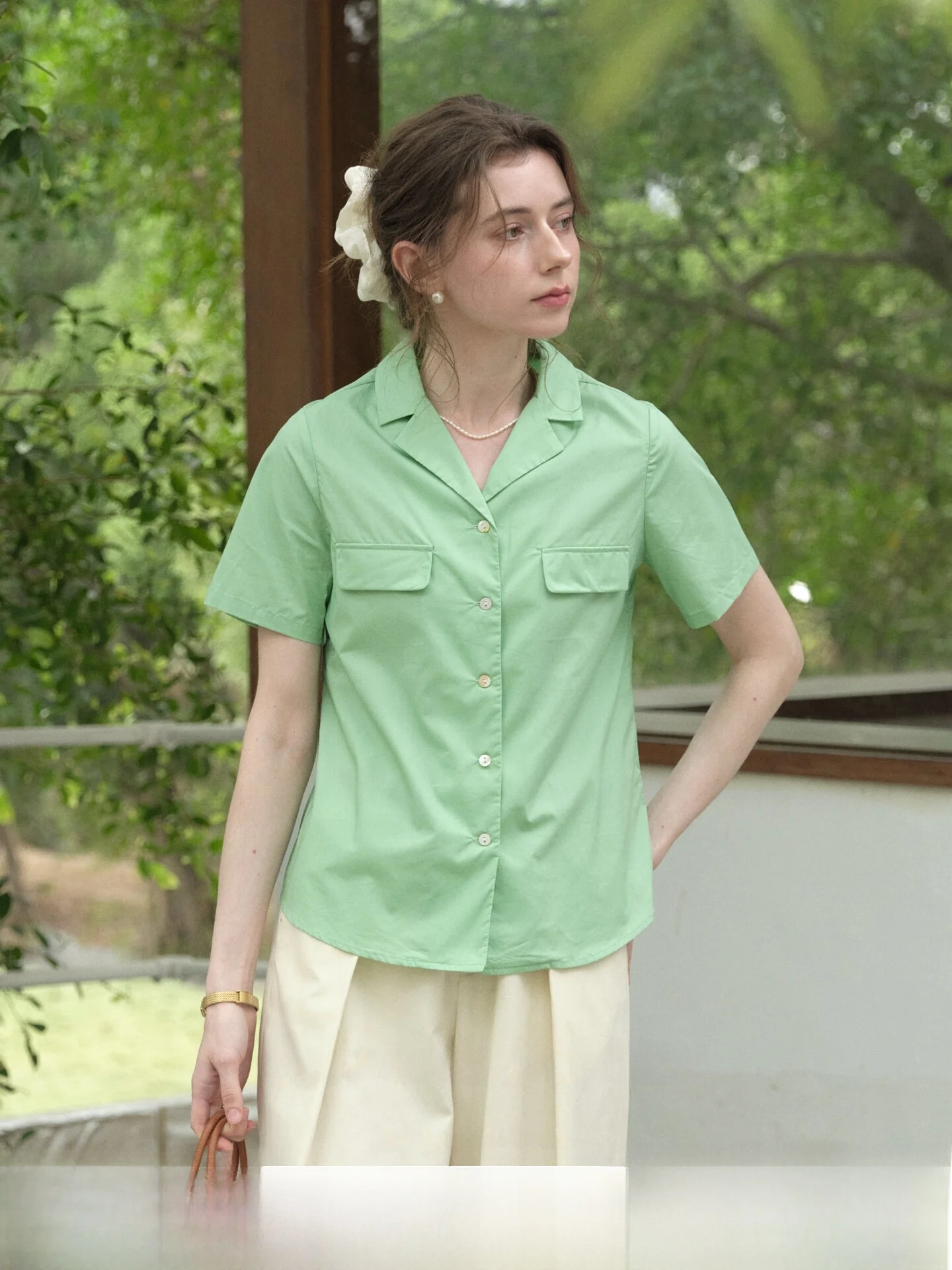 

SimpleRetro Dantini's Poem Vintage Pure Cotton ort Sve Casual irt Women's Light Spring Casual Top Open Cardigan Sle