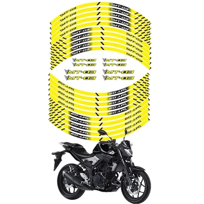 

Детали для мотоцикла YAMAHA MT-03 MT 03 MT03, контурная наклейка для украшения колеса-4 MOto