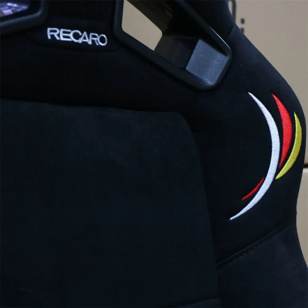 Ковшовое сиденье MUGEN, наклонное, черное, замша, матовый материал, регулировка автоспорта, RACING Jdm, автомобиль, высокое качество