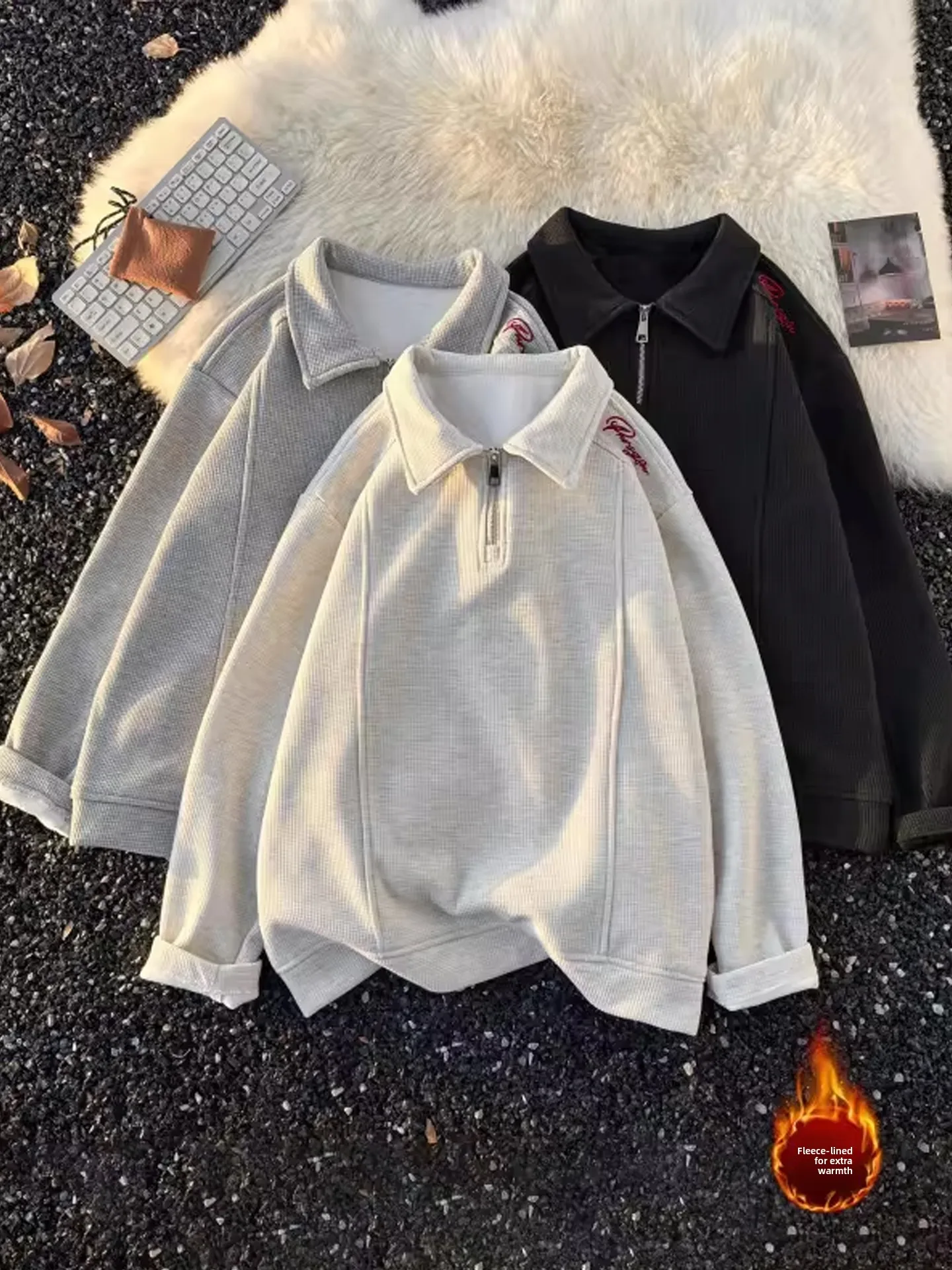 

Толстовка American Sle с вышивкой Ne, мужская осенне-зимняя футболка Fce на подкладке, обычная длинная свеч-футболка CleanFi...