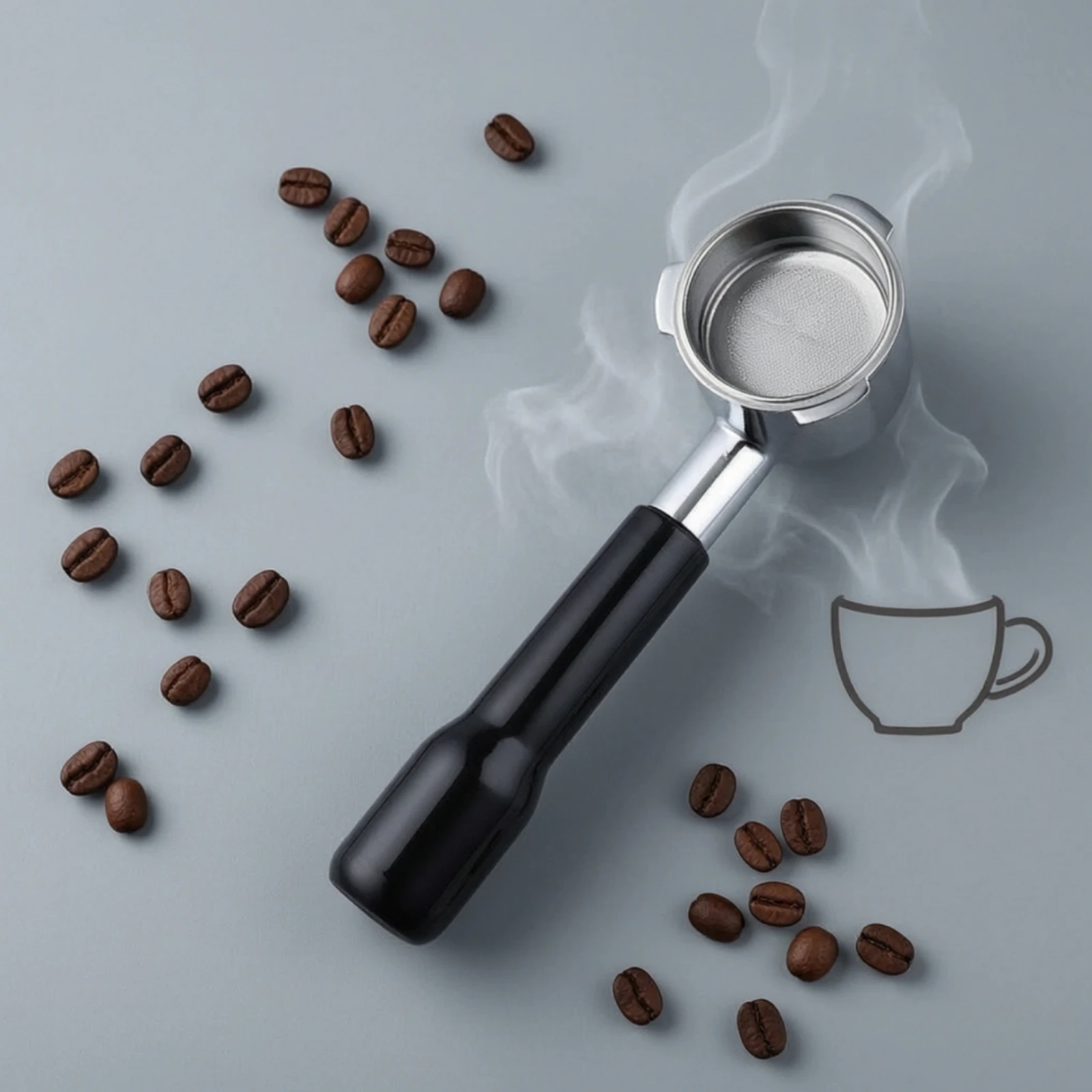 51mm Bottomless Portafilter Detachable Design 3 Ear Espresso Strainer Holder Coffee Strainer Handle for Cafe view 5