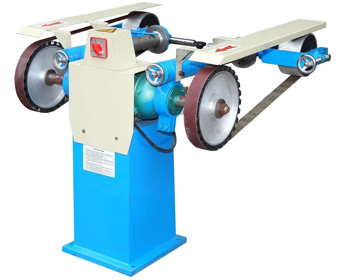 Vertical-Belt-Sander-Polisher 2100B Double Station Grinding Machine Belt  Polishing   Double Station  Multifunction