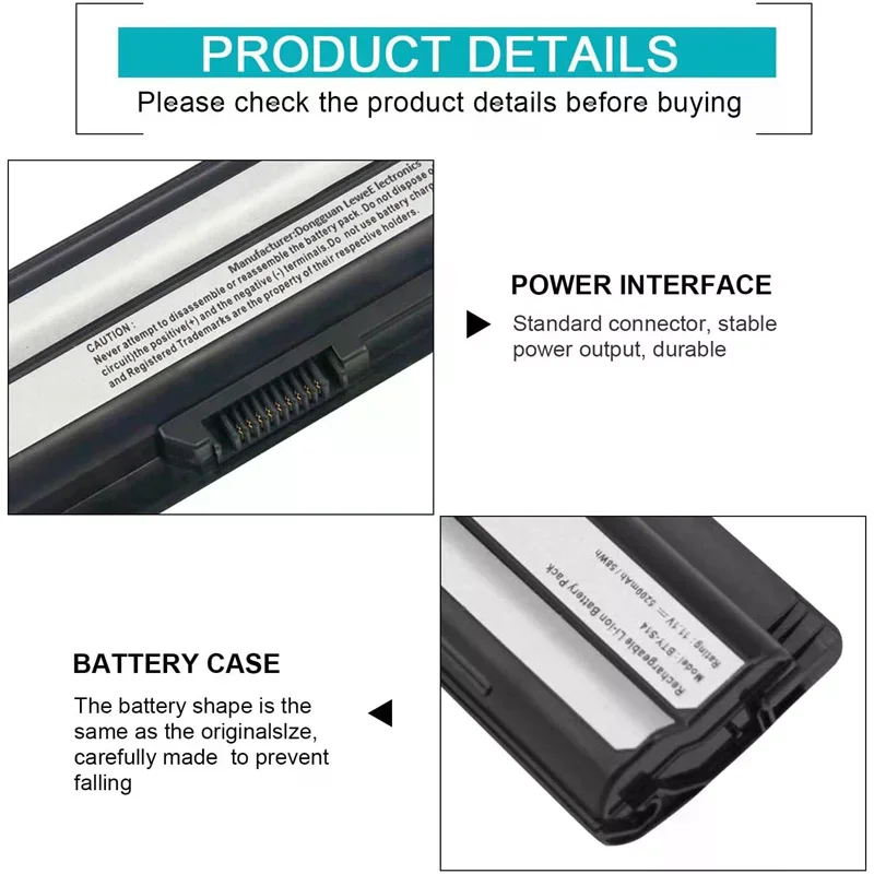 

Аккумулятор BTY-S14 для MSI GE60 GE70 Series CR41 CX61 CR70 CR650 CX650 FR400 FR600 FR610 FR620 FR700 FX400 FX420 BTY-S14 BTY-S15