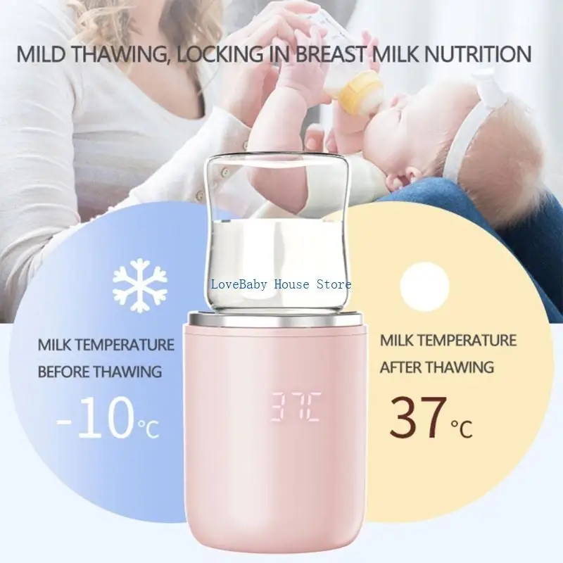 BX0D Rechargeable Bottle Warmer Compact Electric Bottle Warmer for Easy Milk Warming