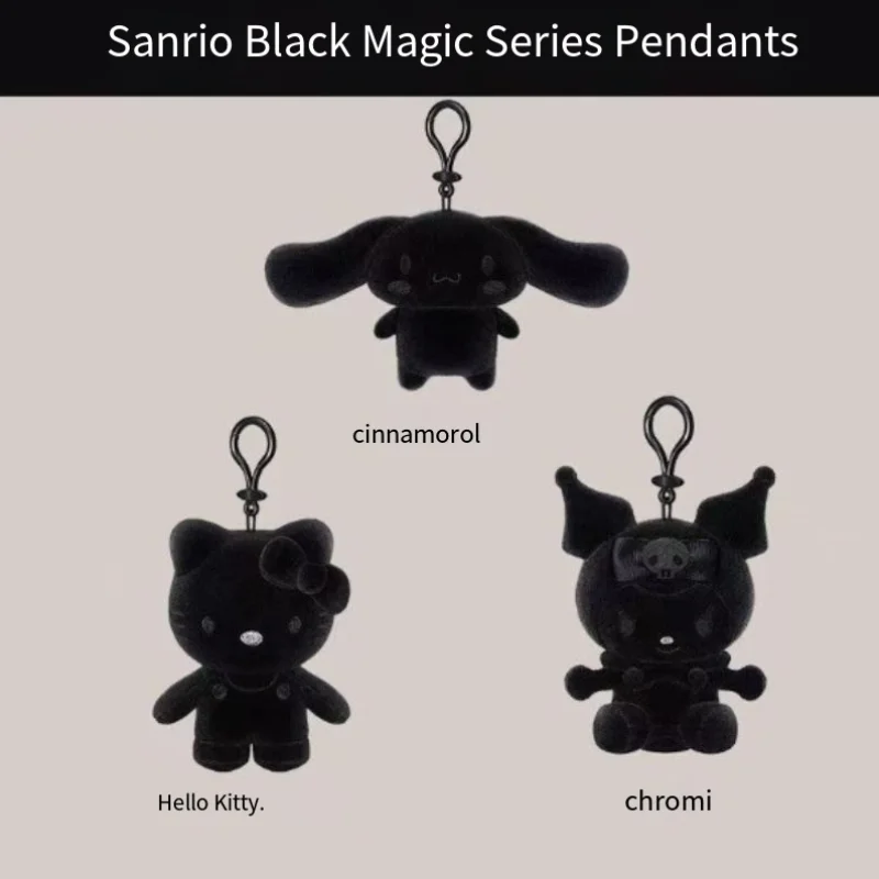 Dark Magic Series Hello Kitty Cinnamoroll Kuromi Super süßer Plüsch-Schlüsselanhänger Cool Girl Exquisites Plüschtier-Studentenpaket zum Aufhängen