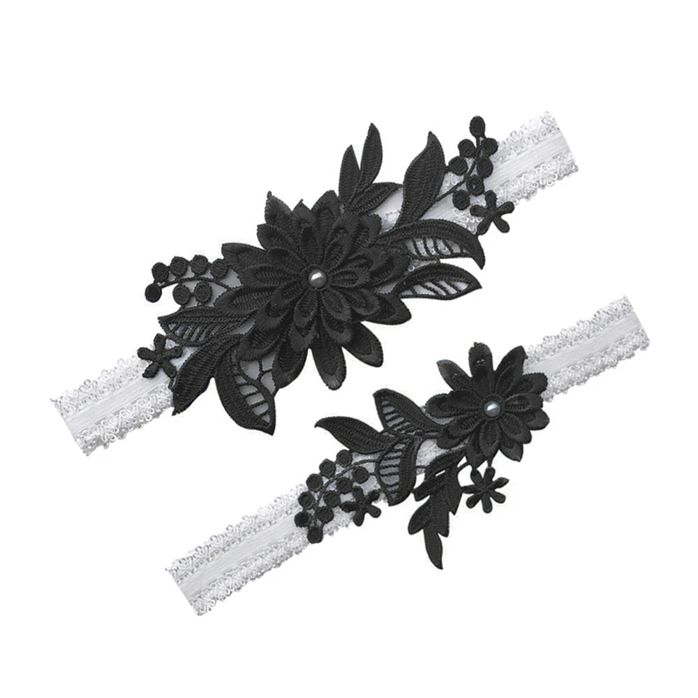 1 زوج أزياء من الدانتل الأزهار مثير الأربطة للنساء / العروس الفخذ الدائري الزفاف مطاطا الساق الرباط الساق الدائري