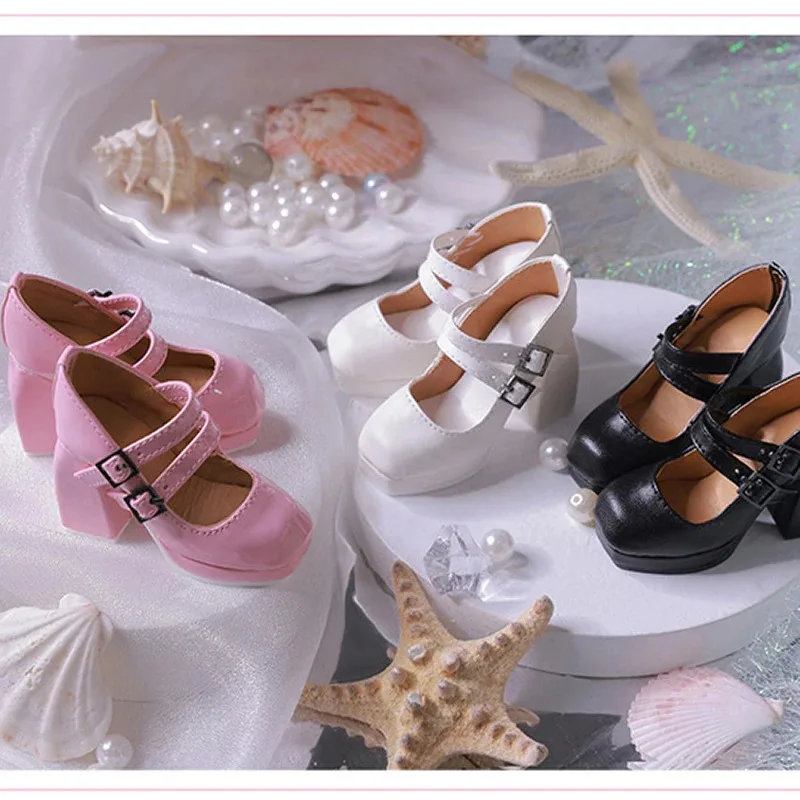 1/3 Scarpe da bambola Bjd in pelle fatta a mano 7,5 cm * 2,7 cm * 3,5 cm Tacchi alti per bambole Loli carini adatti per bambole sogni Dod Dolls More Luts