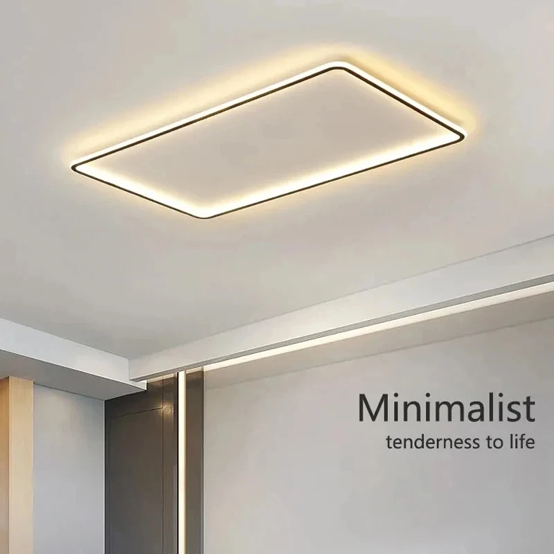 Ultrathin Living Room Decoration LED Ceiling Lamp Modern Home Bedroom DiningRoom Fixture with Remote Control Lighting Chandelier