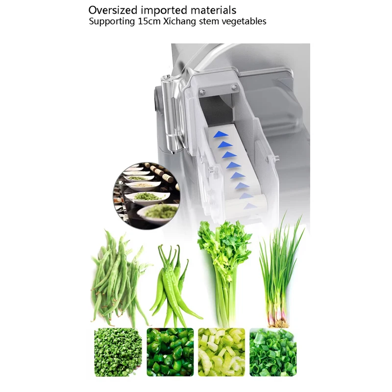 Multi-Functional Electric Vegetable and Fruit Cutter Slicer Dicer New Condition Shredder Machine for Restaurant Salad Making