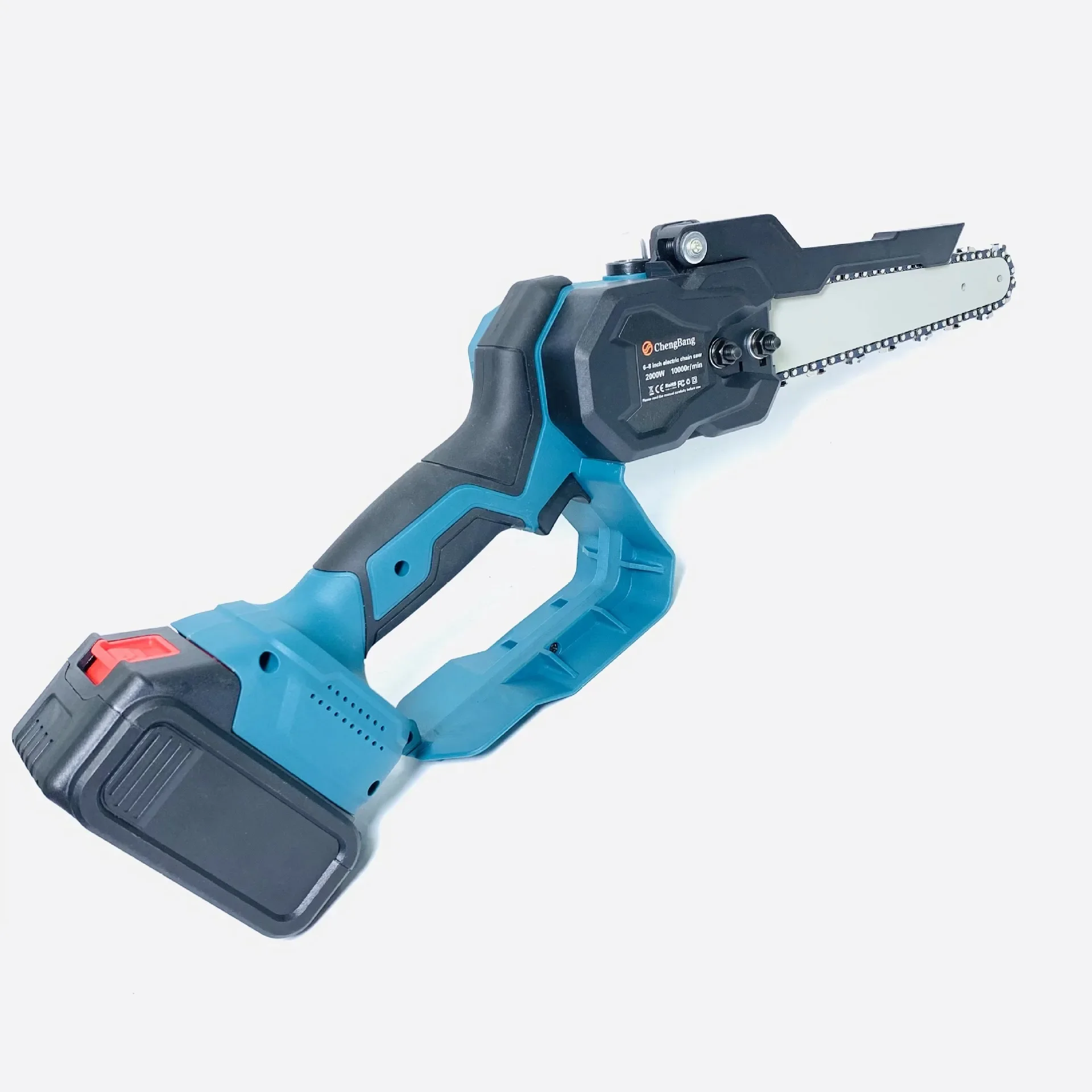 8 inches High Power Brushless Portable Lithium Electric Chain Saw Rechargeable Cordless Chainsaw Tree Pruning Wood Cutting Saws