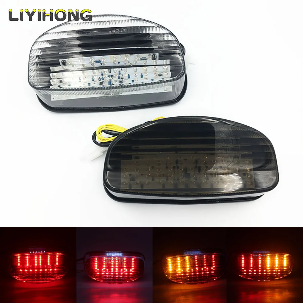 For HONDA CBR1100XX HORNET 250 1997 1998 HORNET 600 1998-2003 Motorcycle LED Rear Turn Signal Tail Stop Light Lamps Integrated