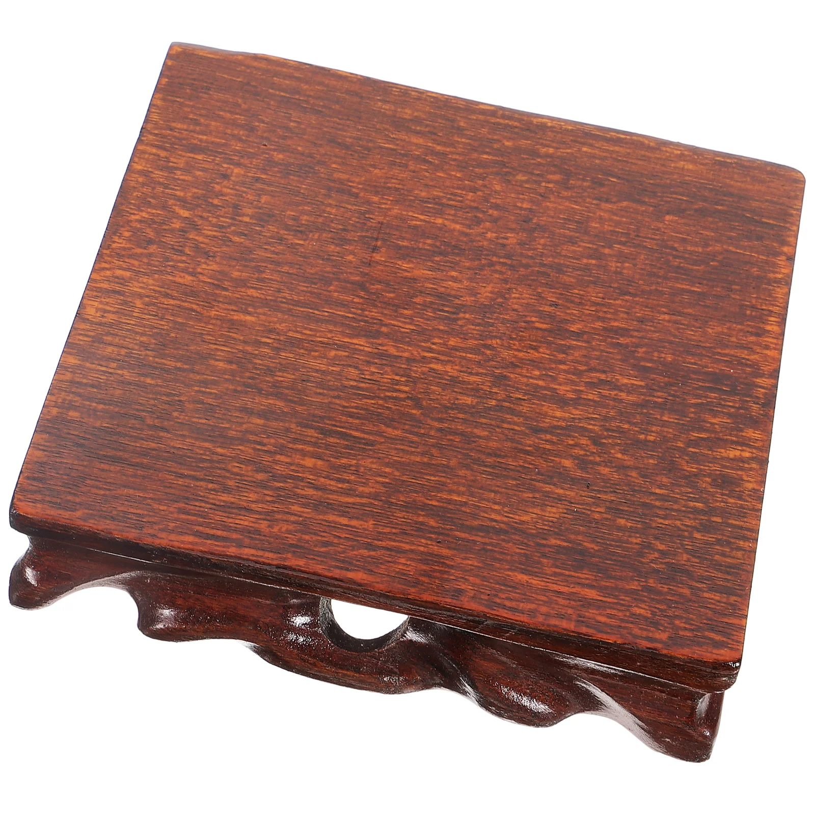 

Wooden Base Design 12cm Sturdy Craft Display St for Vase Teapot Wooden Display Base Buddha Statue Wood Pedestal Home Decor