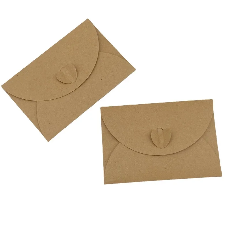 50 шт./партия, мини-конверт из крафт-бумаги