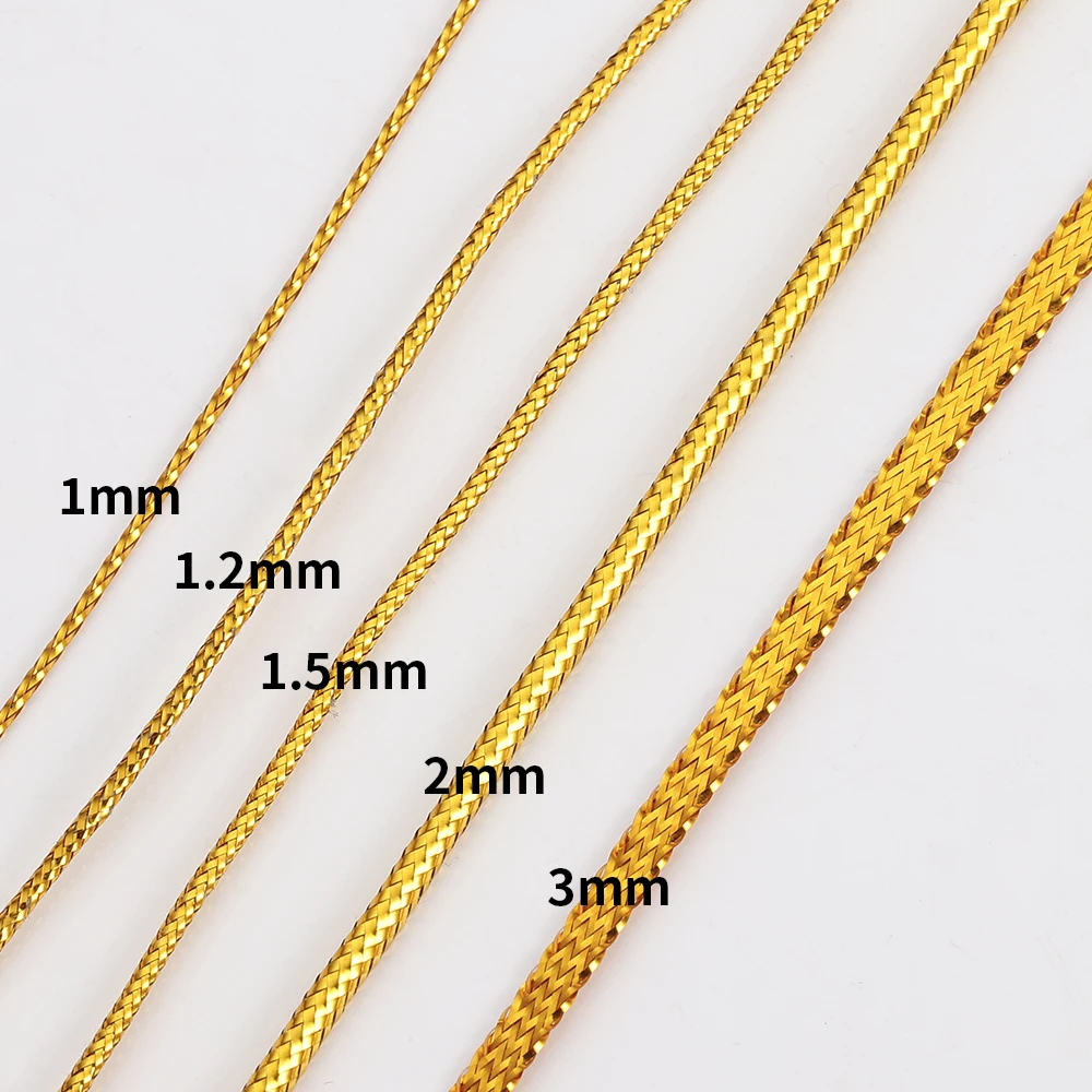 Cuerda de Color dorado y plateado, cuerda de 90 metros para envolver regalos, fabricación de joyas DIY, pulsera trenzada, etiqueta de precio, hilos