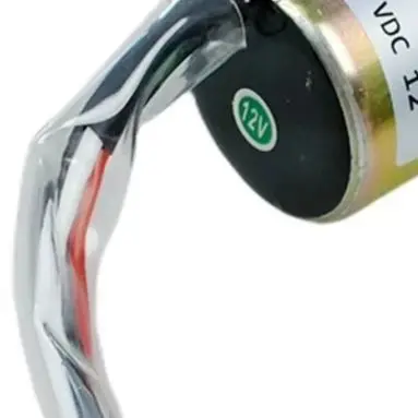 12V Fuel Shut=Off Solenoid 119233-77932 Compatible With Yanmar= Engine Stop Solenoid For Excavator=Tractor=Loader=Bulldozer