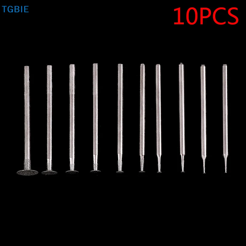 [TL]【TL】10/20 PCS Grinding Bit Accessory Ultra-Thin T Head Shank Diamond Mounted Point Stone Jade Carve Polish Engrave Tool