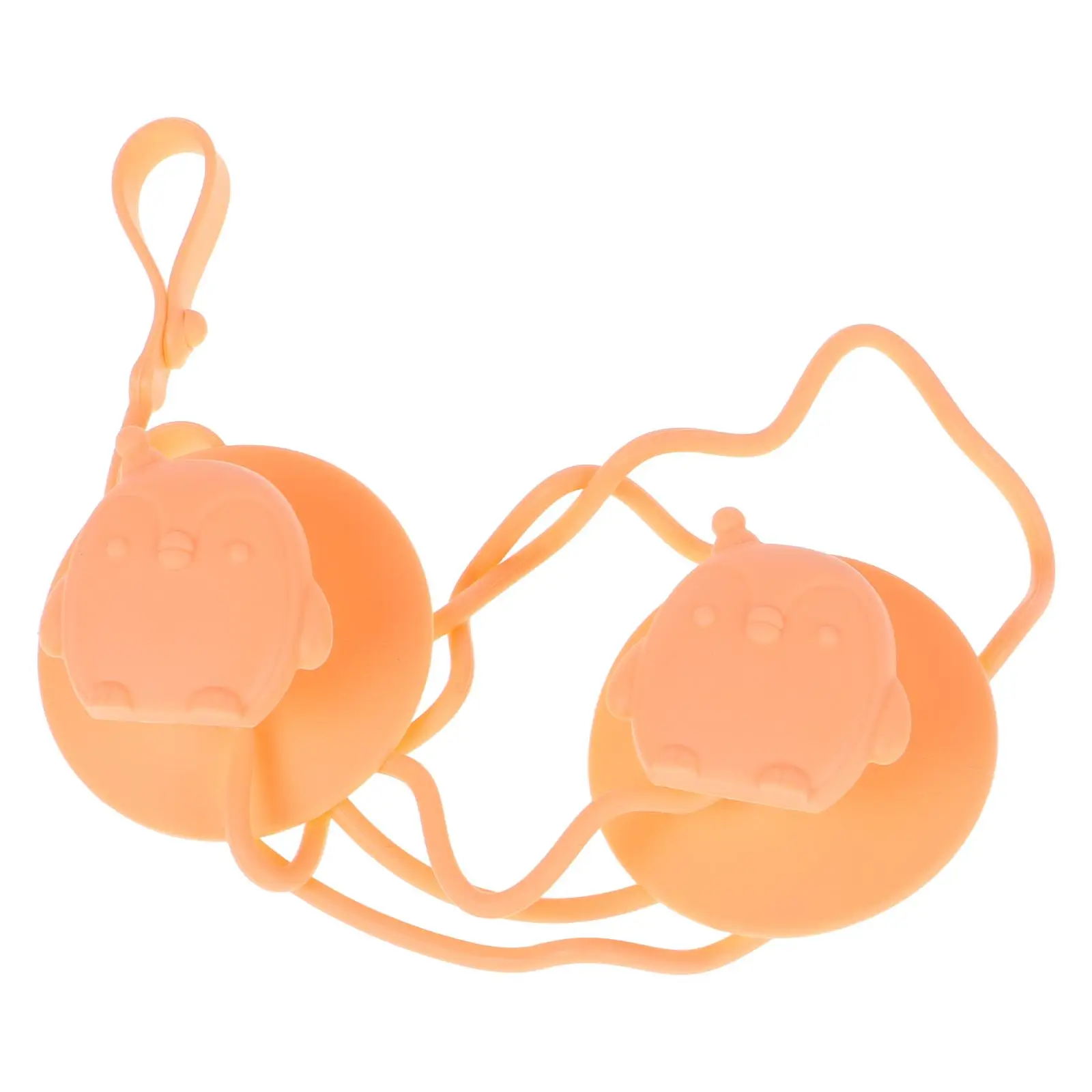 

2Pcs Silicone Toy Strap Pacifier Clips Anti Drop Chain Durable Straps Stroller Toys Holder Infant Clip