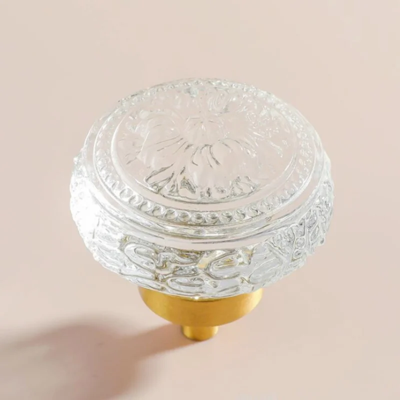 Crystal Clear Furniture Handle Drawer Knob Italy Luxury Ball Shape Handles for Cabinet Kitchen Cupboard Wardrobe Pulls