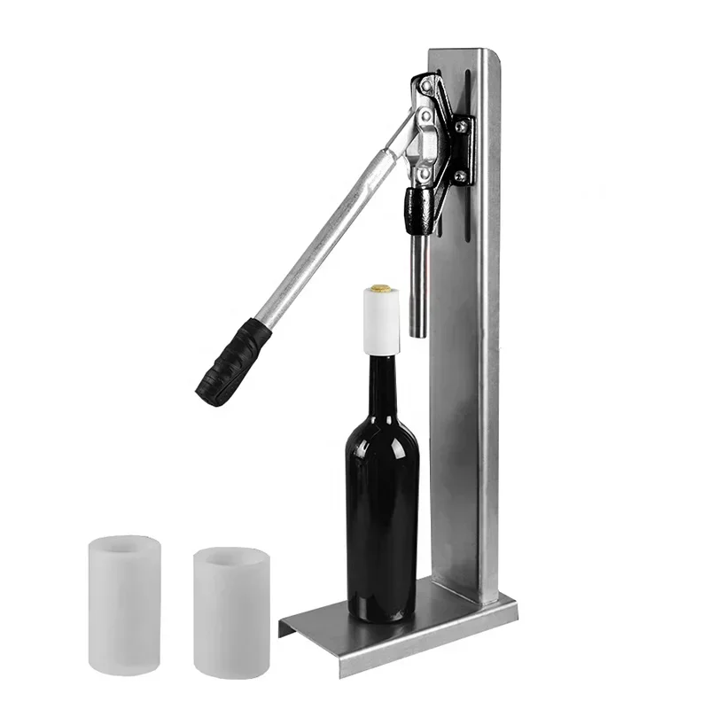 Cork Inserting Machine manual Glass Bottle red Wine Wood stopper pressing tools