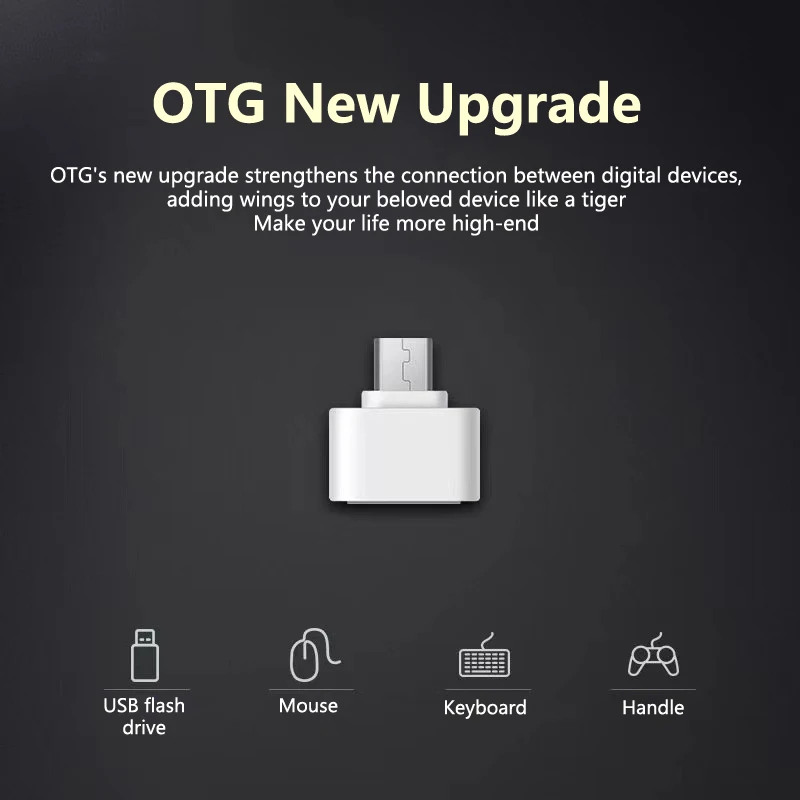Micro USB OTG Cable Adapter For Xiaomi Redmi Note 5 Micro USB Connector For Tablet Android USB 2.0 OTG Adapter
