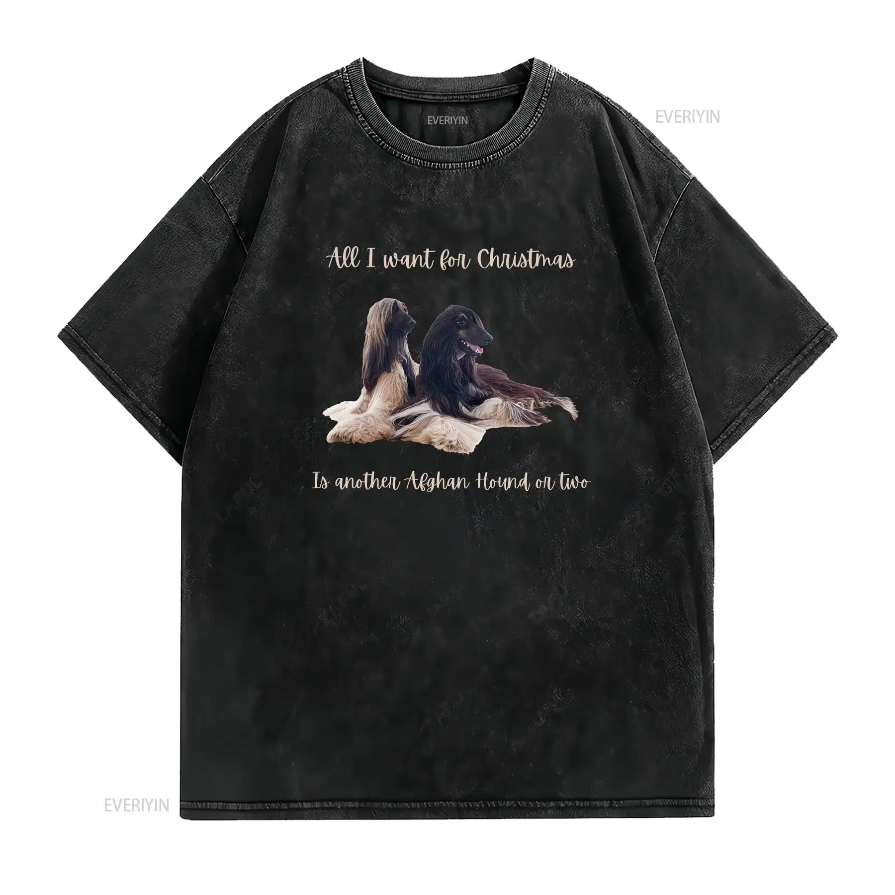 Funny Dog T shirt Afghan Hound Lover shirts for Women and Men vintage Washed Unisex Stylish streetwear homme Soft