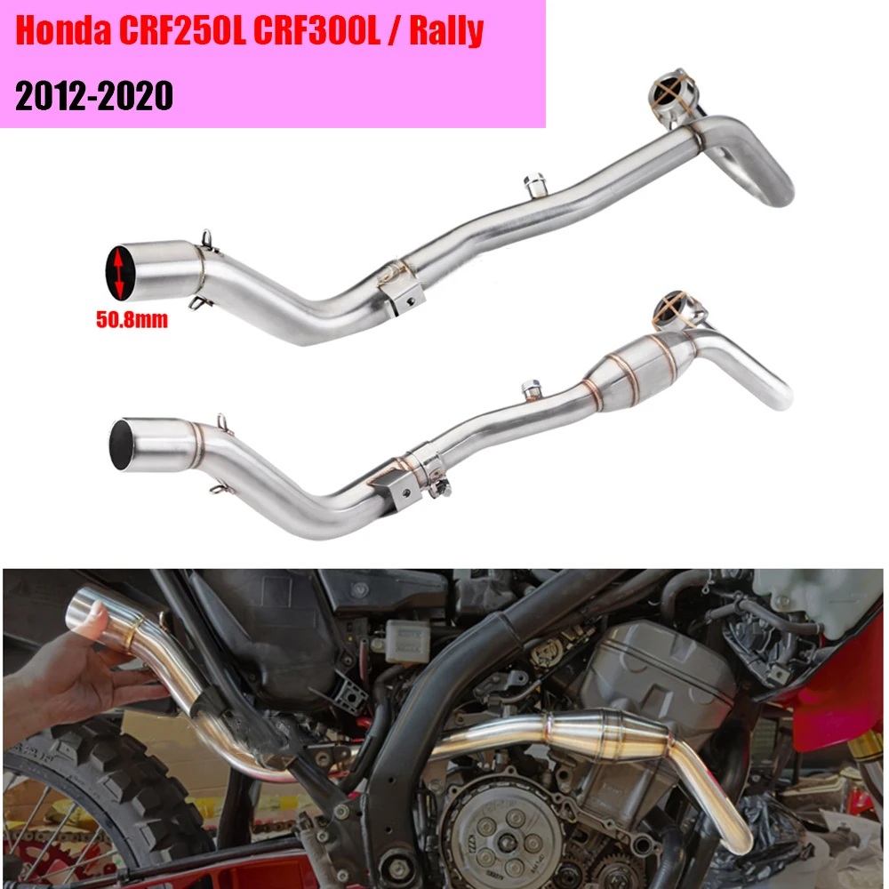 

Off-Road Exhaus motorcycle t Muffler Front Middle Link Tube RALLY Dirt Bike Exhaust System Parts for Honda CRF250L CRF300L