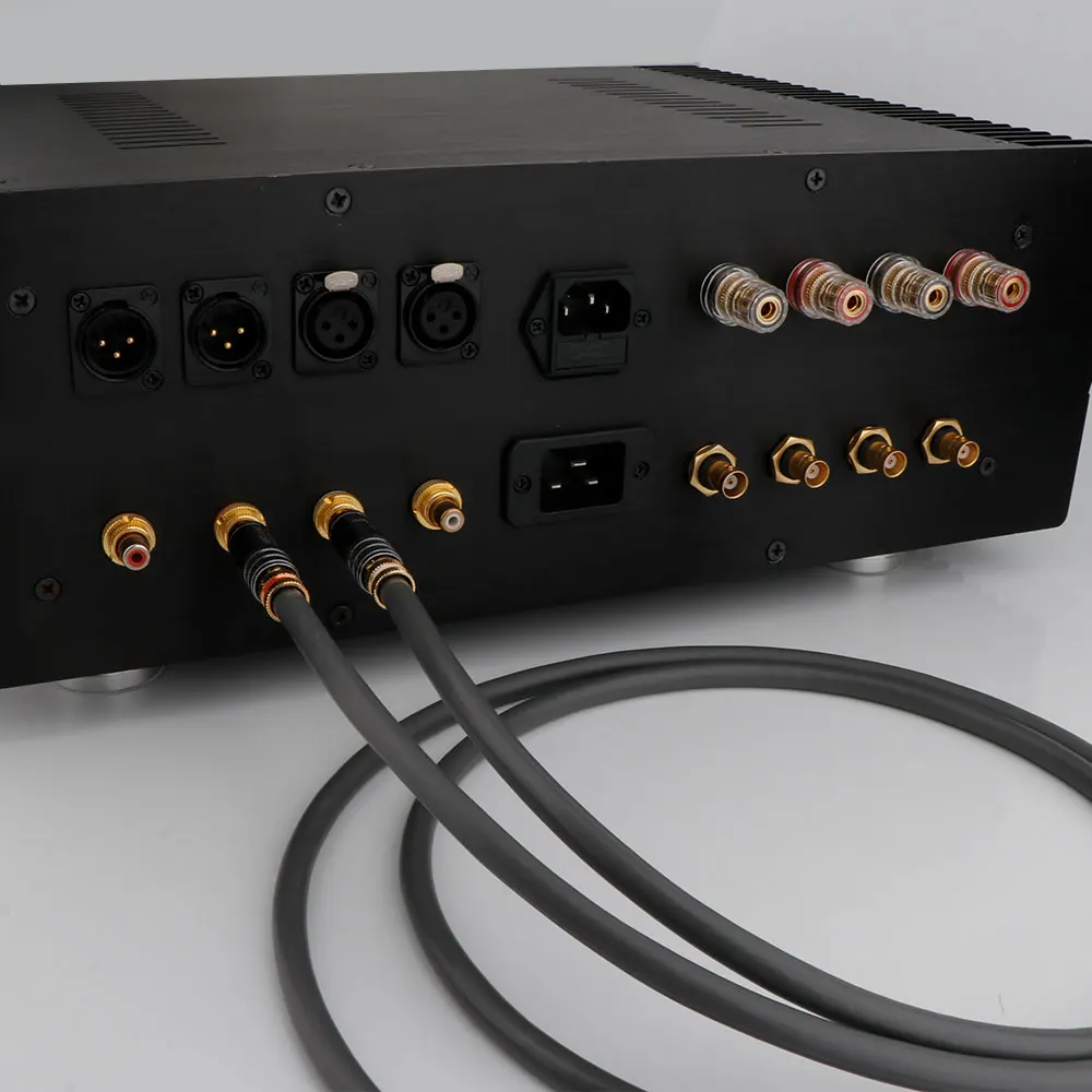 زوج كابل RCA OCC من النحاس مع كابل صوت قابس RCA HiFi RCA سلك واحد عالي الجودة RCA إلى كابل تمديد RCA