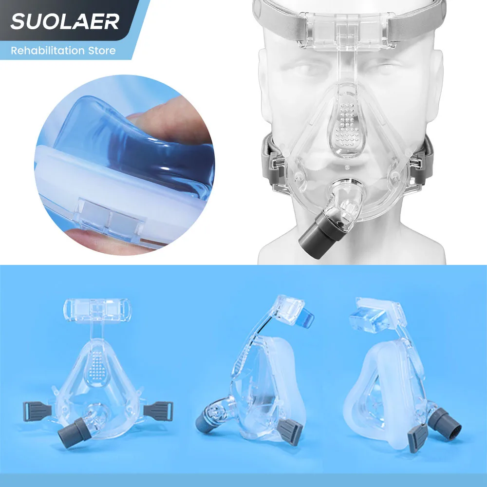 Набор полнолицевых масок Comfort CPAP — универсальная мягкая силиконовая маска для лица CPAP для носа CPAP для терапии против храпа и сна Набор полнолицевых масок Comfort CPAP — универсальная мягкая силиконовая маска для лица CPAP для носа CPAP для терапии против храпа и сна