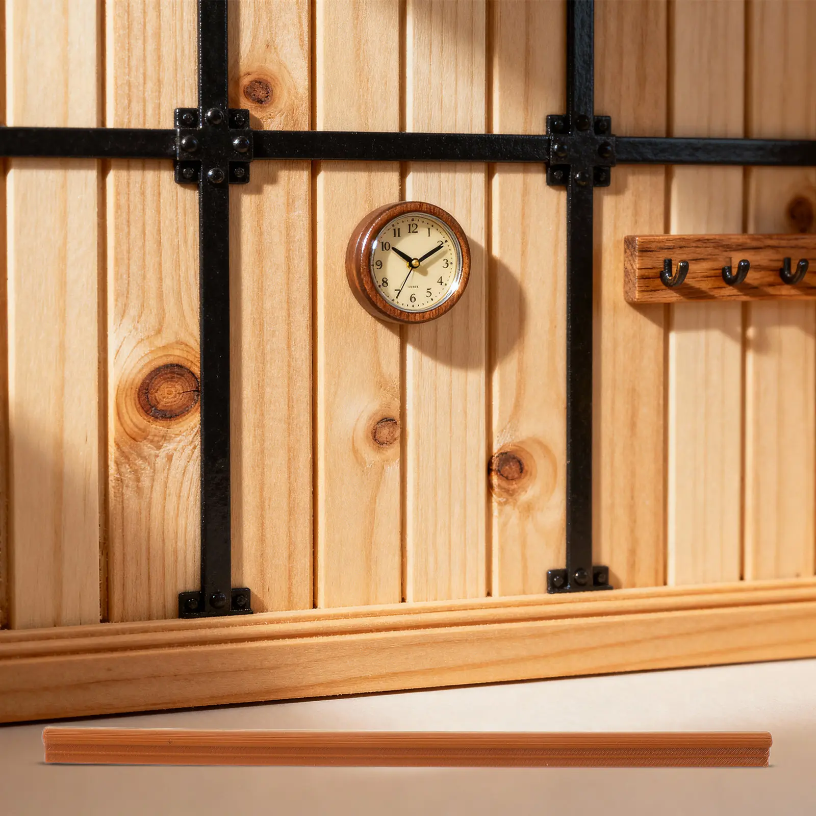 

6Pcs Miniature Dollhouse Trim Molding Baseboard Strip DIY Furniture Decoration Scenic Craft Supplies 7.87x0.39x0.20in Miniature