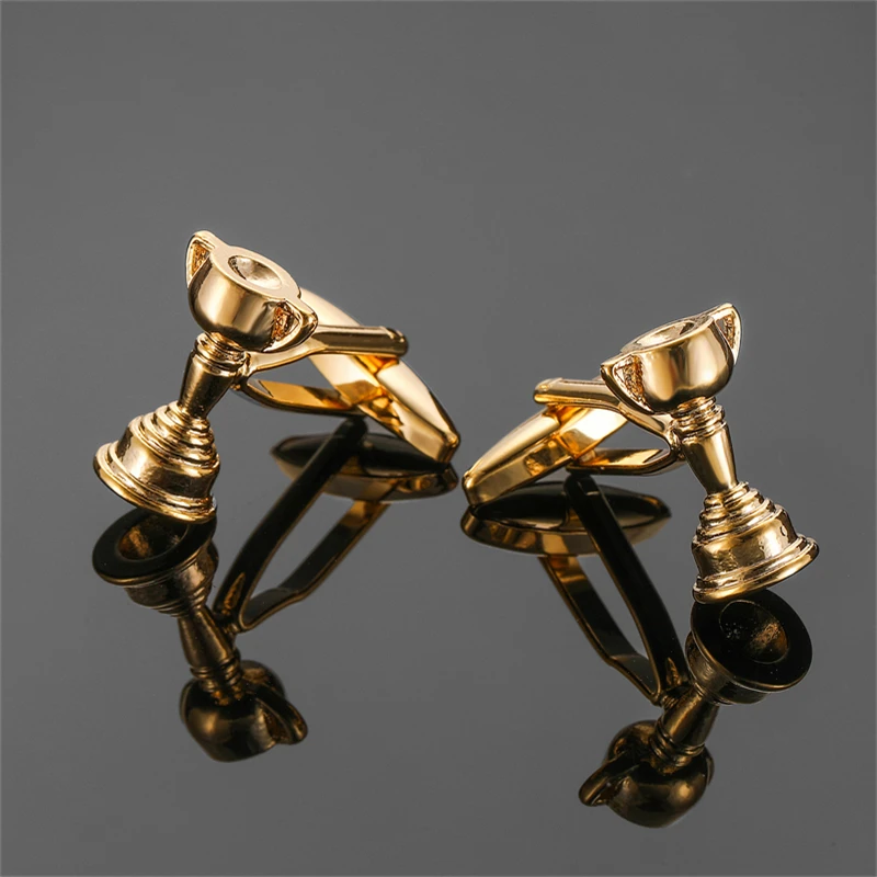 Fashion men's French shirt cufflinks High end Metal Classic Shining Trophy model Business Wedding Suits Accessories Jewelry Gift