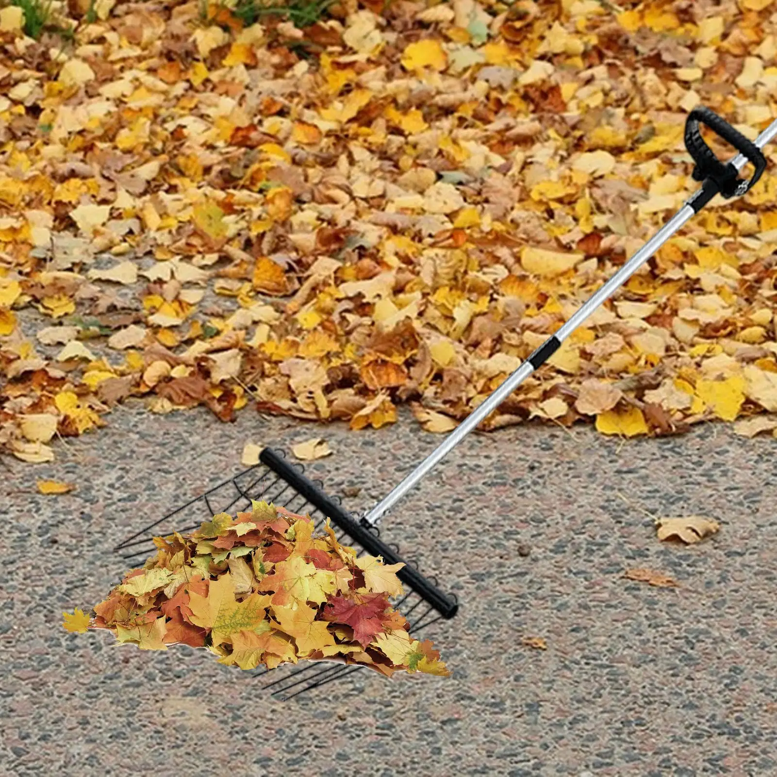 Stainless Steel Hand Rake Stainless Steel Garden Leaf Rake Cultivator Gardening Tools Chicken Manure Scoop For Sheep Cat Litter