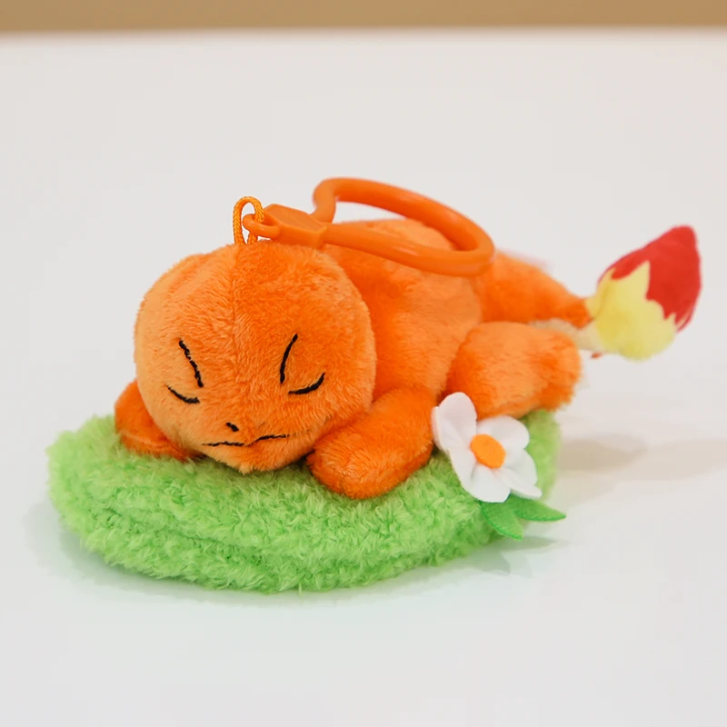 พวงกุญแจรูปสัตว์ Pikachu eevee Bulbasaur Charmander Jigglypuff Squirtle น่ารักจี้ของเล่นตุ๊กตาพวงกุญแจ kado ulang tahun