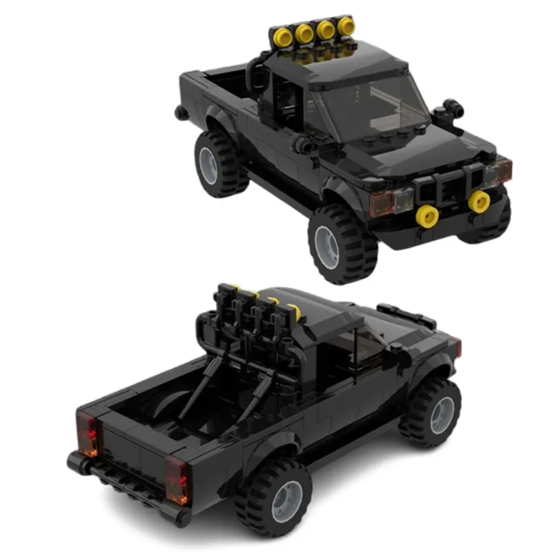 225-piece small particle building blocks Back to the Future pickup truck speed vehicle model toy gift set