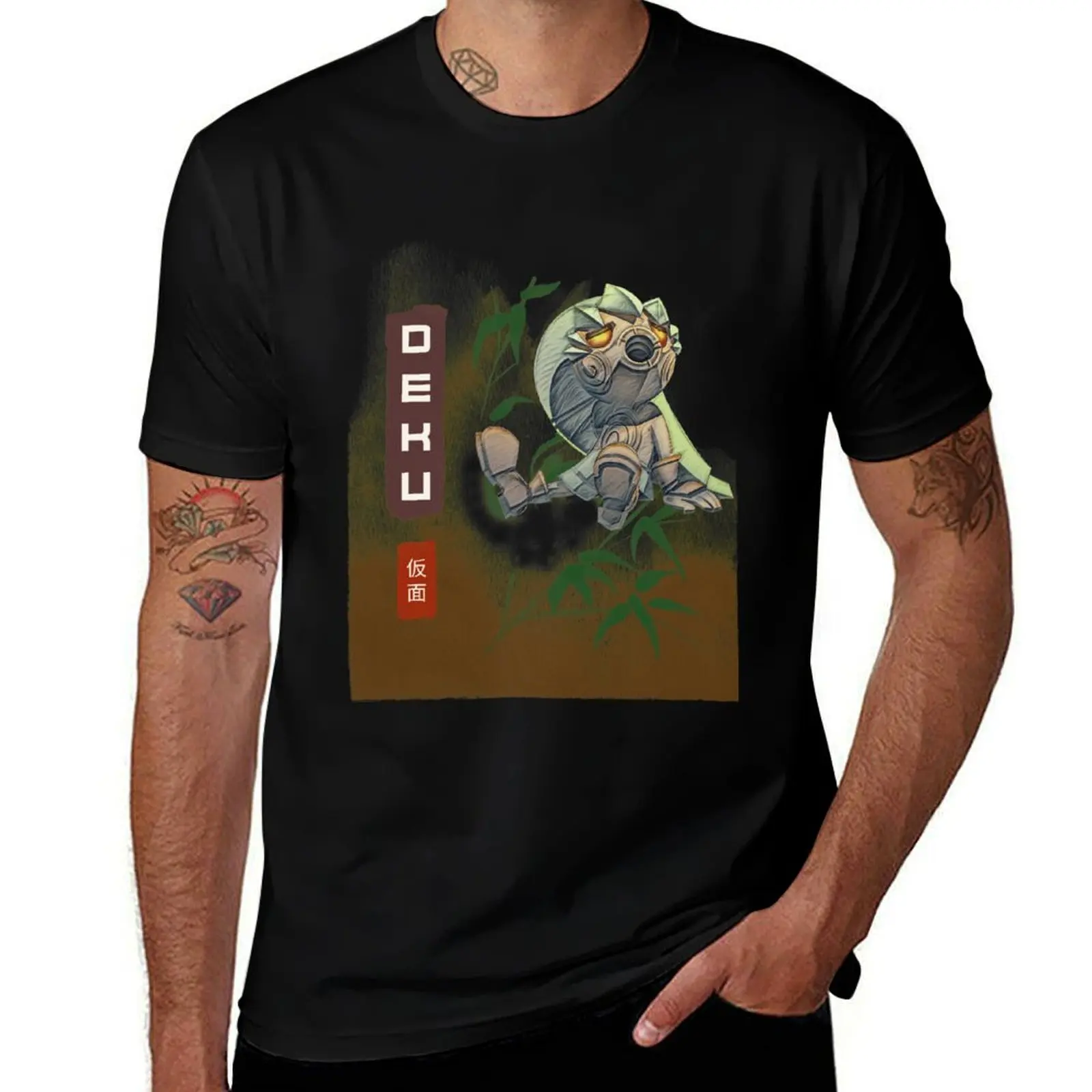 

Majora's Mask Deku Link Sumi-e Style T-Shirt sports fans cute clothes funny meme t-shirts fruit of the loom mens t shirts