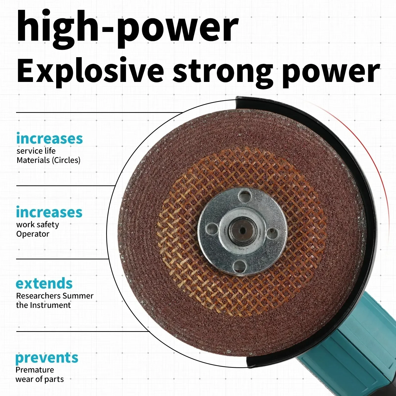 Makita DGA404 Brushless Cordless Angle Grinder 850W Without Battery For Auto Repair Metal Grinding and Car Wheel Rust Removal
