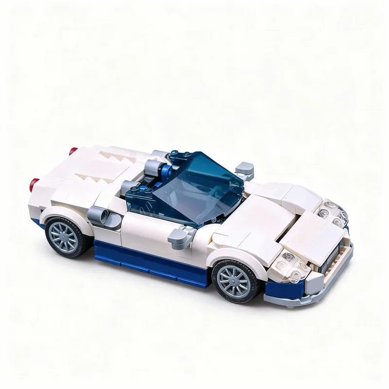 

NEW 314PCS MOC City Champions Super Car Spyker C8 Spyder 210 Model Technology DIY Creative Assembly Bricks Display Birthday Gift