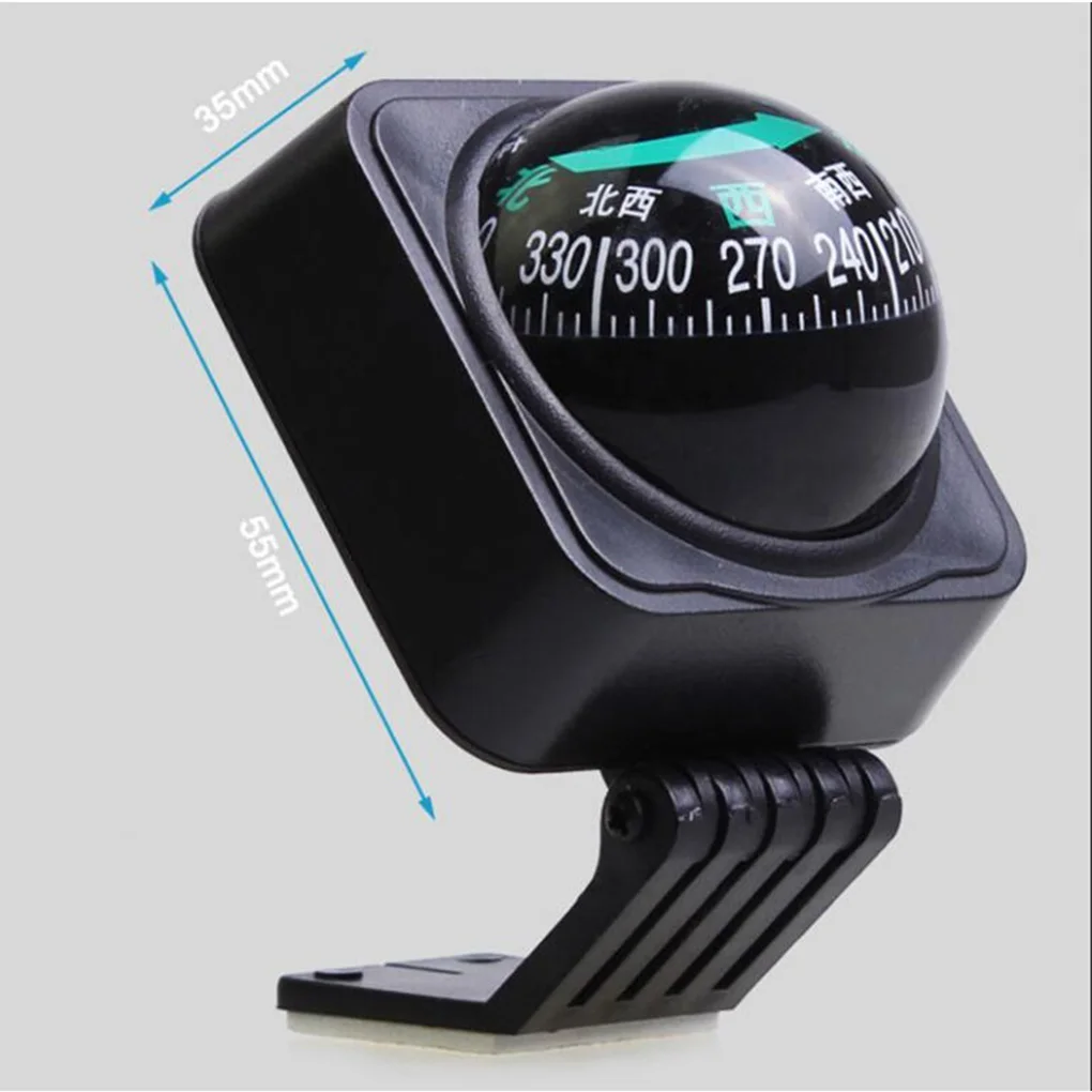 Car Truck Boat Self-adhesive Compass Ball Dashboard Navigation Guide Placement Decoration Ornament