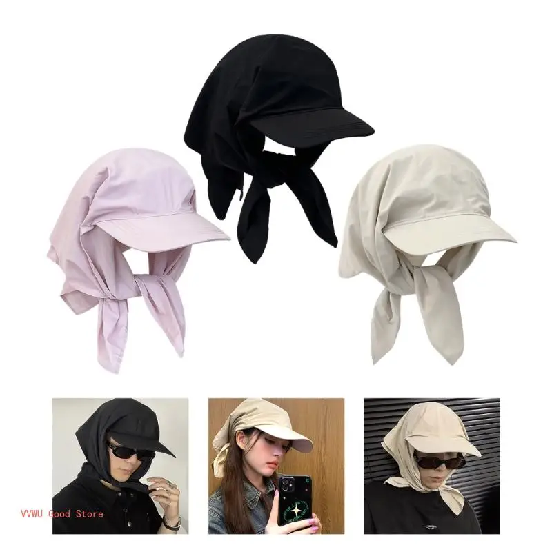 Adult Teens Unisex Baseball Summer Sunproof Hat Bandana Headscarf Hiphop Hat