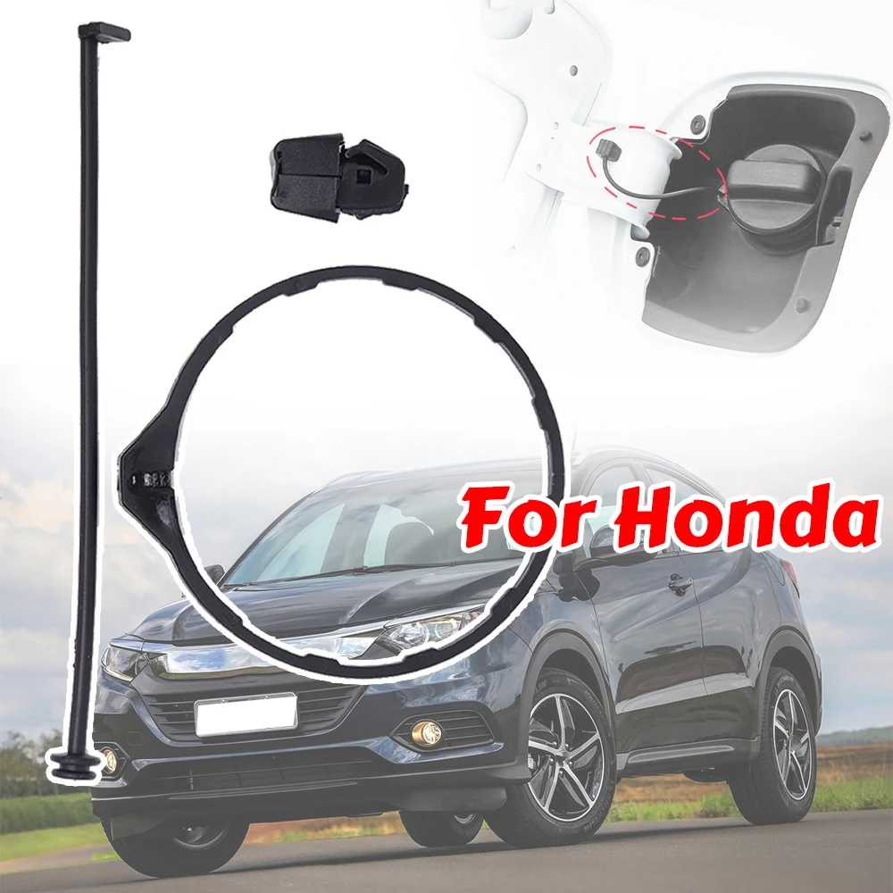 Car Fuel Tank Petrol Cap Filler Cord Tether Rope Ring Strap Band Clip Rivet Accessories For Honda Fit City HR-V Civic 8th 9th