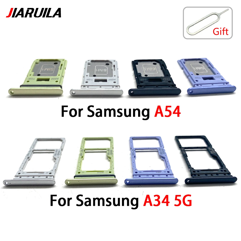 NEW Micro Nano SIM Card Holder Tray Slot Holder Adapter Socket Parts For Samsung A34 5G A346B A42 5G A426B A54 Dual Card