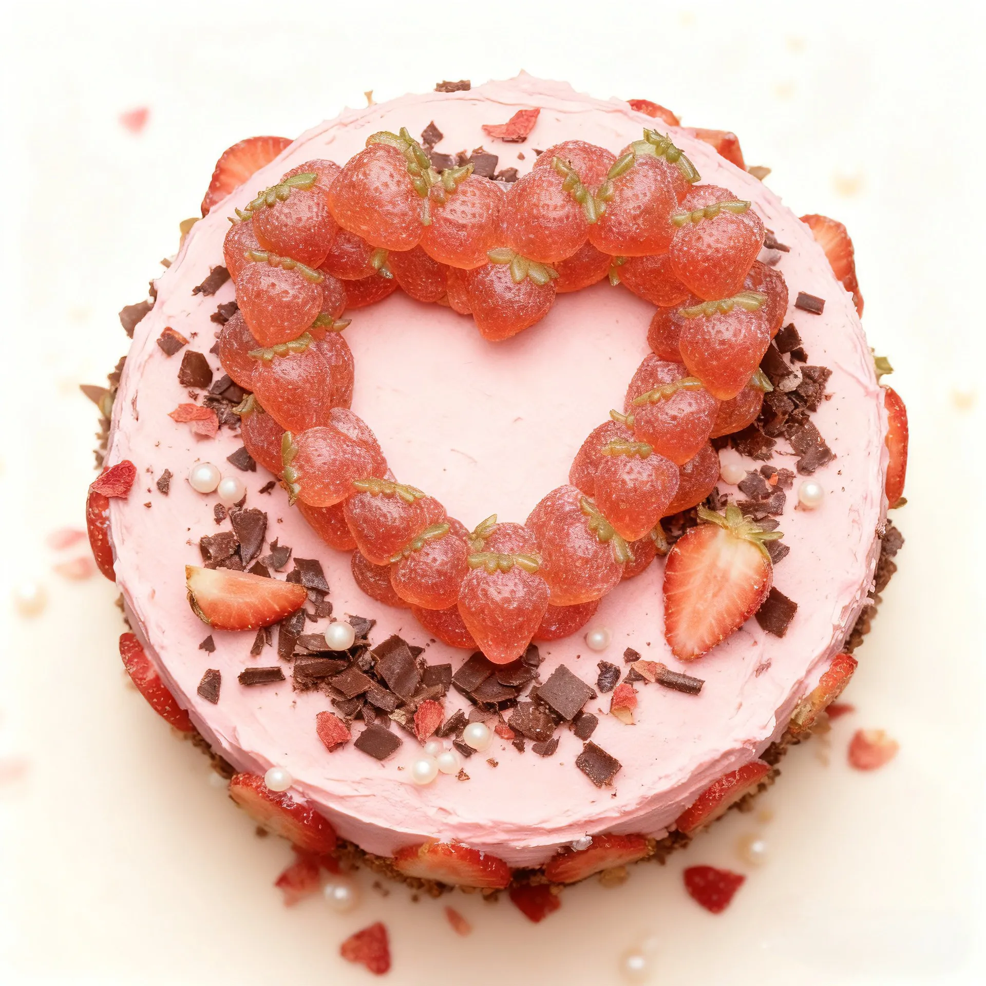 Simulation Strawberry Silicone Molds 3d Heart Shape Strawberry Love Mousse Cake Decoration Fudge Silicone Mold Baking Tools