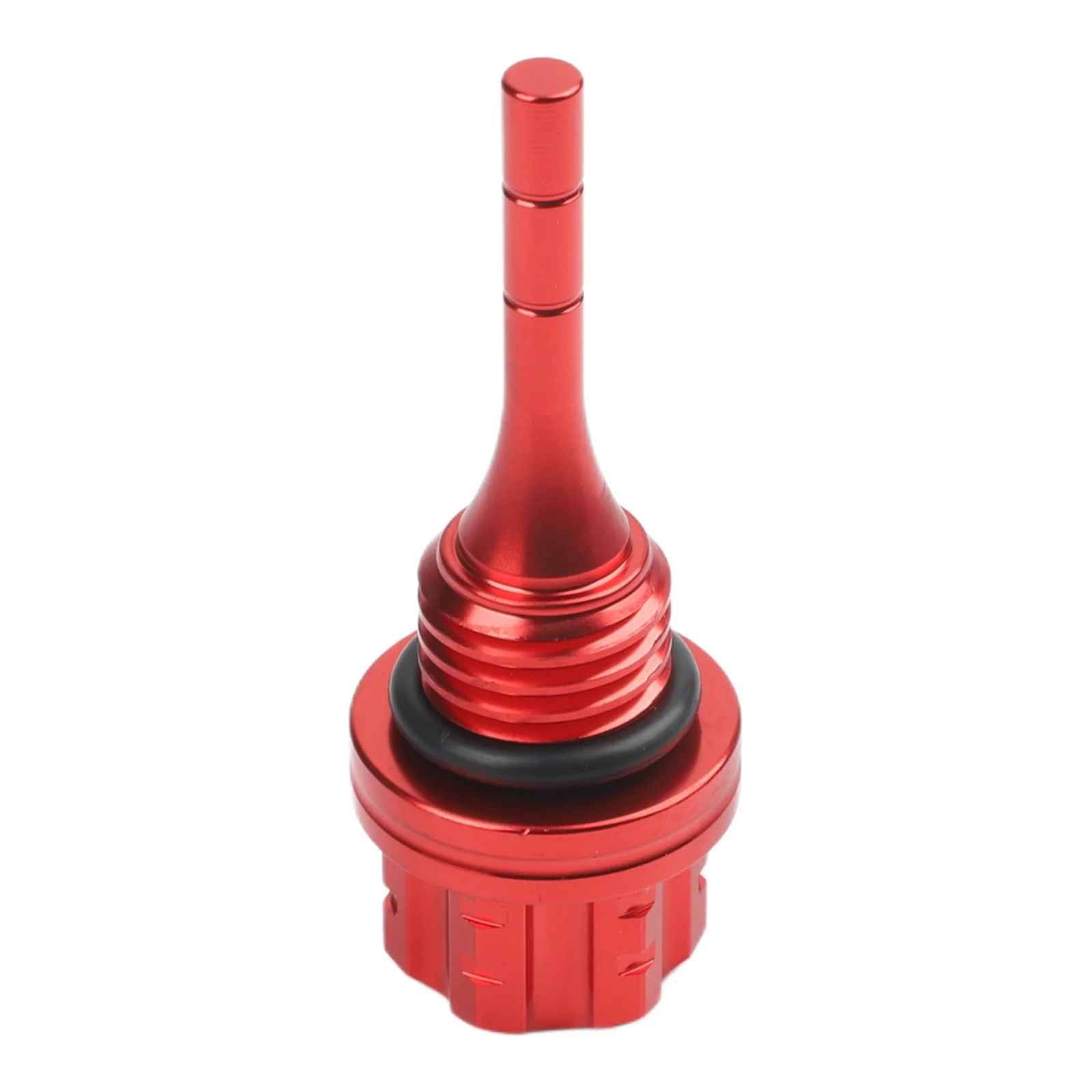 Motorcycle Oil Dipstick CNC Aluminum Alloy Hexagon Plum Blossom Shape for Reliable Oil Level Measurement and Use