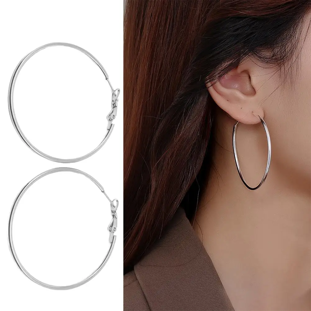

High Quality Stainless Steel Open Earrings Base for Jewelry for Women Dangle Earrings 2025 Jewelry Round Earrings Hoop Earring