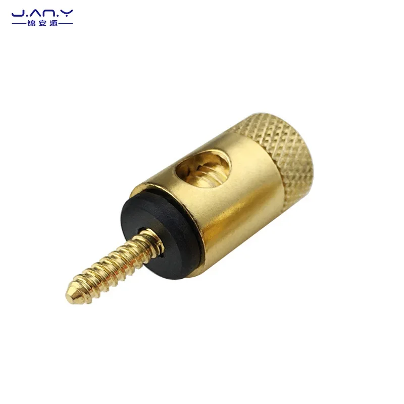 Copper plated 4mm threaded terminal block, banana plug socket, hifi audio amplifier, speaker, soldering free terminal block