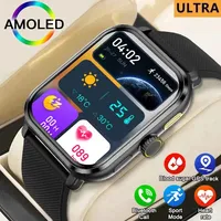 2024 New  AMOLED  MenSmart Watch Blood Sugar Bluetooth Call GPS Sport Tracker IP68 Waterproof Women SmartwatchFor Huawei Xiaomi