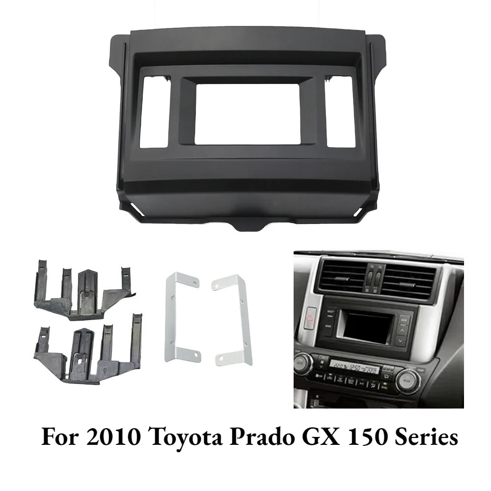 

Car Radio Facia for 2010 Toyota Prado GX 150 Series | MID Fascia Panel Dash Kit | Bezel Console Cover Adapter Plate Trim