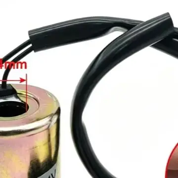 Solenoid Coil 24V DC for Pilot Hydraulic Valve Actuation in SH200 SH240 SH350 For Excavator Hydraulic Circuits